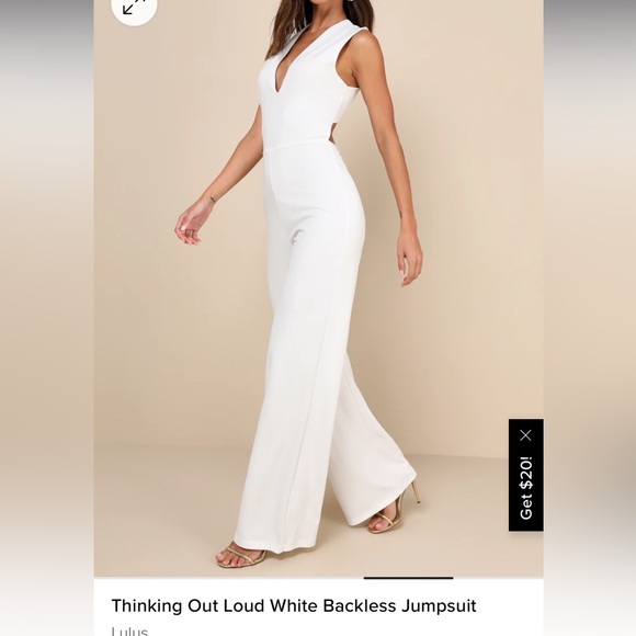 NWT Lulu’s Thinking Out Loud Jumpsuit - Picture 5 of 6